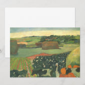 ポール・ゴーガンのブルターニュの干し草の山、ヴィンテージ・アート (正面/裏面)