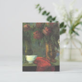 ポール・ゴーガンの白い花瓶のある静物 ポストカード (スタンド正面)