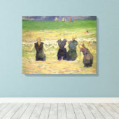 ポール・ゴーガンの「ディエップの水浴の女」 キャンバスプリント (インサイチュ (ウッドフロア))