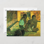 ポール・ゴーガンの「夢 (テ・レリオア)」 ポストカード (正面/裏面)