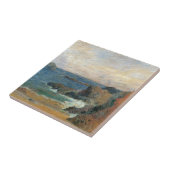 ポール・ゴーガンの『岩の多い海岸』、ヴィンテージ印象派 タイル (側面)