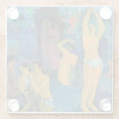 ポール・ゴーガン - どこから来て、どこへ行くのか ガラスコースター (裏面)