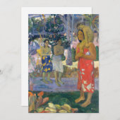 ポール・ゴーガン - わが身を神に捧ぐ / アイアオラナマリア 招待状 (正面/裏面)