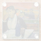 ポール・ゴーガン - アルルの夜のカフェ ガラスコースター (裏面)