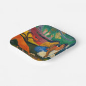 ポール・ゴーガン - アレアレア / 赤い犬 ペーパープレート (傾斜あり)