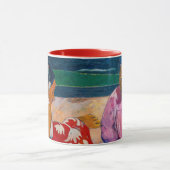 ポール・ゴーガン - タヒチの女性たち、ビーチにて マグカップ (中央)