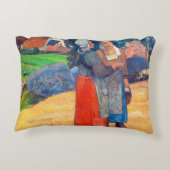 ポール・ゴーガン - ブレトンの農婦たち アクセントクッション (裏面)