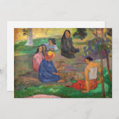 ポール・ゴーガン - 会話 / Les Parau Parau 招待状 (正面/裏面)