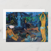 ポール・ゴーガン - 我々はどこから来たのか？ サンキューカード (正面/裏面)