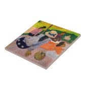 ポール・ゴーガン - 昼寝 タイル (側面)