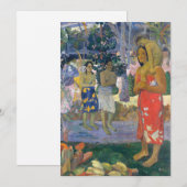 ポール・ゴーガン - 栄光の祈り / イア・オラナ・マリア 招待状 (正面/裏面)