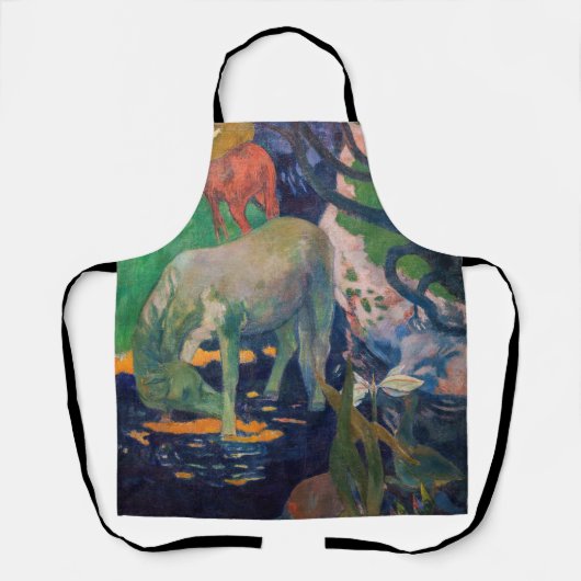 ポール・ゴーガン - 白馬 エプロン (正面)