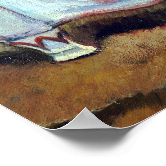 ポール・ゴーギャンが桃と一緒に生きる ポスター (角)