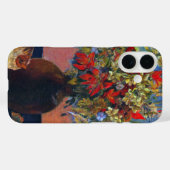 ポール・ゴーギャンによる花と猫のヴィンテージ ファインアート Case-Mate iPhoneケース (裏面 (横))