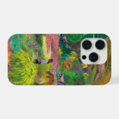 ポール・ゴーギャンによる「テ・ファレ、家」風景画アート iPhoneケース (裏面横)