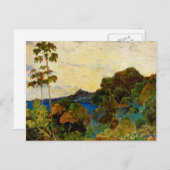 ポール・ゴーギャンのマルティニクの景色(1887年) ポストカード (正面/裏面)
