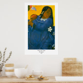 ポール・ゴーギャンのマンゴーの女性(1892年) ポスター (キッチン)