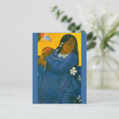 ポール・ゴーギャンのマンゴーの女性（1892年） ポストカード (スタンド正面)