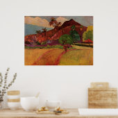 ポール・ゴーギャンの田火田風景（1893年） ポスター (キッチン)