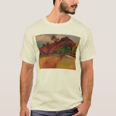 ポール・ゴーギャンの田火田風景(1893年) Tシャツ (正面)