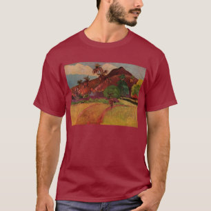 ポール・ゴーギャンの田火田風景（1893年） Tシャツ