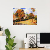 ポール・ゴーギャンの絵画、「マルティニークの牧草地」 ポスター (ホームオフィス)