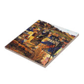 ポール・ゴーギャンの青い絵画屋根 タイル (側面)