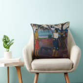 ポール・ゴーギャンタコノキの下の|、1891年(カリフォルニアの油 クッション (椅子)