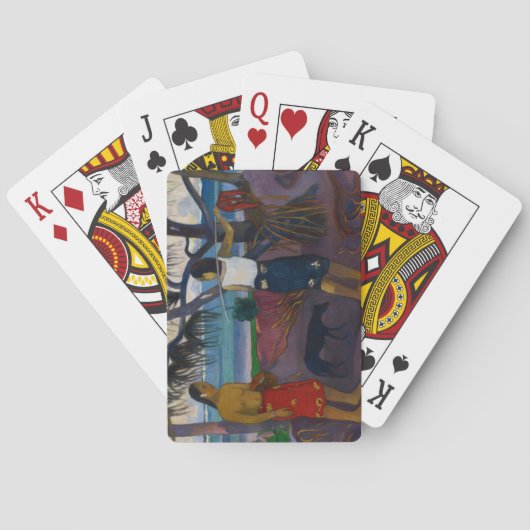 ポール・ゴーギャンタコノキの下の|、1891年(カリフォルニアの油 トランプ (裏面)