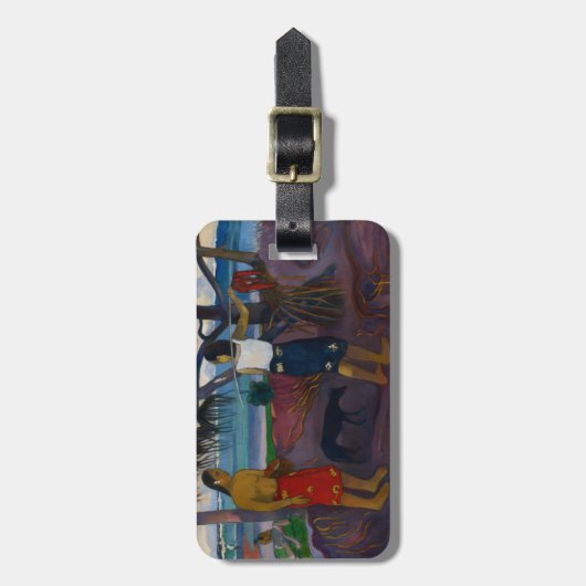 ポール・ゴーギャンタコノキの下の|、1891年(カリフォルニアの油 ラゲッジタグ (正面縦)