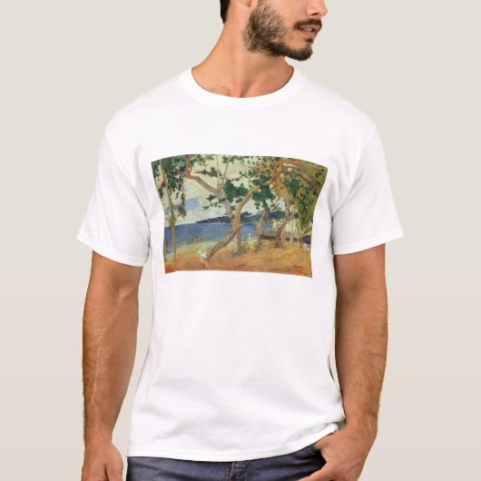 ポール・ゴーギャン海岸によって|、マルティニク1887年( Tシャツ (正面)