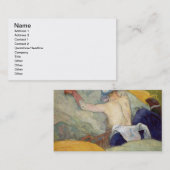 ポール・ゴーギャン熱の|、かブタ1888年 名刺 (正面/裏面)