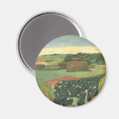 ポール・ゴーギャン著ブリッタニー、ヴィンテージの芸術の三角波 マグネット (正面/裏面)