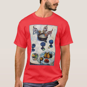 ポール・ゴーギャン著3匹の子犬が付いている静物画 Tシャツ