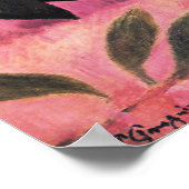 ポール・ゴーギャン頭型の花瓶と木日本の切り ポスター (角)