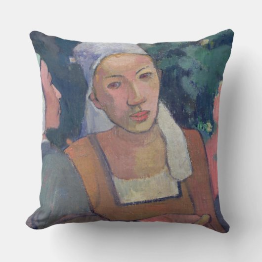 ポール・ゴーギャン|のブルターニュ人の小作人1894年(canvaの油 クッション (正面)