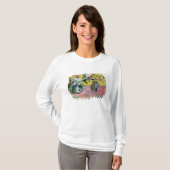 ポール・ゴーギャン|の花および日本のなプリント1889年 Tシャツ (正面フル)