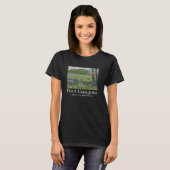 ポール・ゴーギャン オヴァン川のほとりの牧草地の芸術 Tシャツ (正面フル)