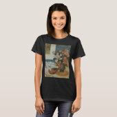 ポール・ゴーギャン「中国の芍薬とマンドリン」 Tシャツ (正面フル)