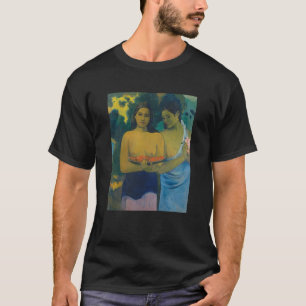 ポール・ゴーギャン - 二人のタヒチの女 Tシャツ