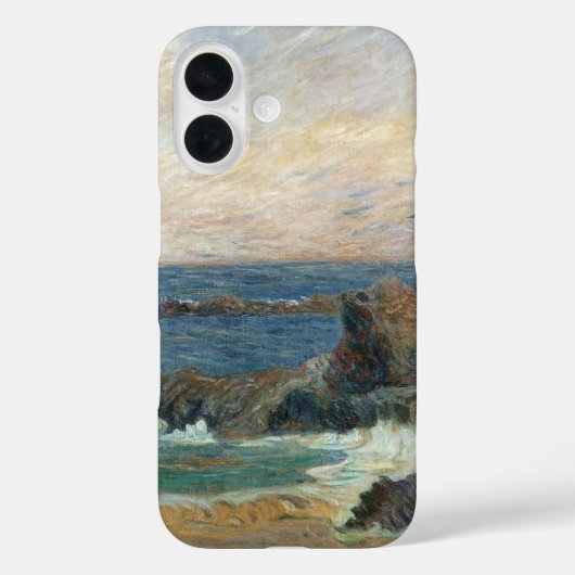 ポール・ゴーギャン「岩だらけの海岸」ヴィンテージ印象派 Case-Mate iPhoneケース (裏面)