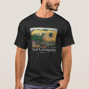 ポール・ゴーギャン+干し草の山+アート+グラフィック+ヴィンテージ Tシャツ