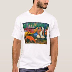 ポール・ゴーギャン - 快楽(赤い犬) Tシャツ
