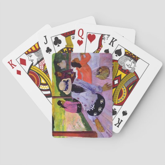 ポール・ゴーギャン|昼寝1891-2年(キャンバスの油) トランプ (裏面)