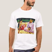 ポール・ゴーギャン「浜辺のタヒチ人女性」 Tシャツ (正面)