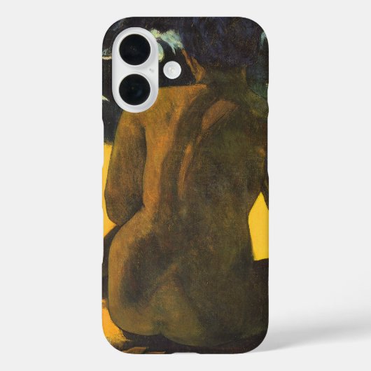 ポール・ゴーギャン「海辺の女」ヴィンテージ ファインアート Case-Mate iPhoneケース (裏面)