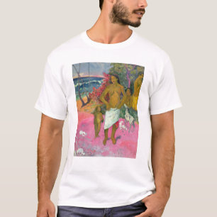 ポール・ゴーギャン 海1902年による歩行 Tシャツ