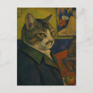 ポール・ゴーギャン《猫になった自画像》第2弾 ポストカード