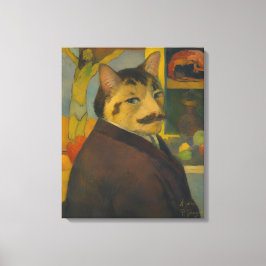 ポール・ゴーギャン《猫の自画像》 キャンバスプリント