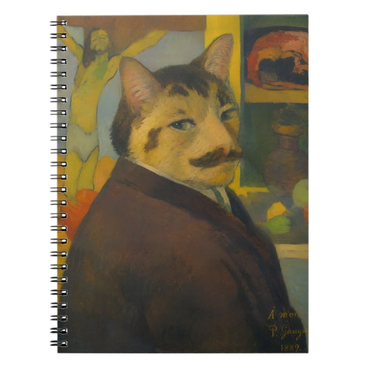 ポール・ゴーギャン、猫の自画像 ノートブック (正面)